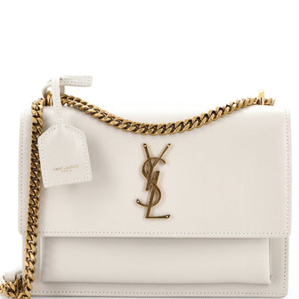 Saint Laurent Sunset Crossbody Bag Leather Medium