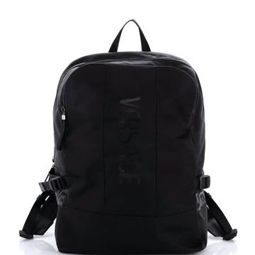 Versace La Greca Logo Backpack Nylon Medium