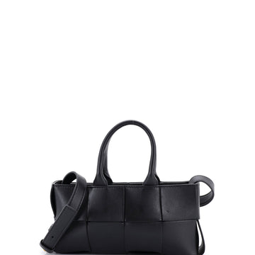 Bottega Veneta Arco Top Handle Shoulder Bag Maxi Intrecciato Leather East West
