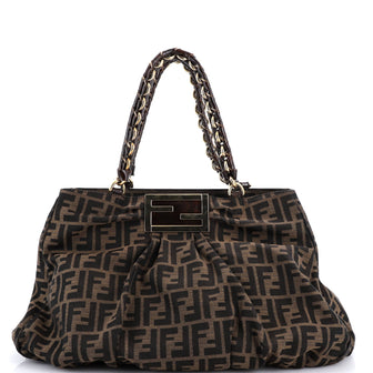 Fendi Mia Tote Zucca Canvas Large