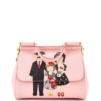 Dolce & Gabbana Family Miss Sicily Bag Patchwork Leather Medium