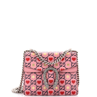 Gucci Dionysus Bag Limited Edition Valentines GG Printed Leather Mini