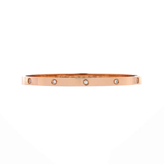 Cartier Love 10 Diamond Bracelet 18K Rose Gold with Diamonds Small