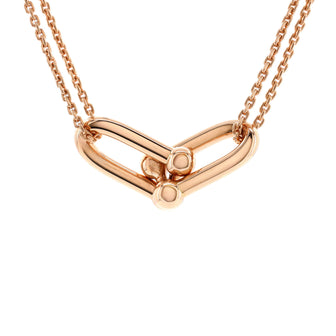 Tiffany & Co. HardWear Double Link Pendant Necklace 18K Rose Gold