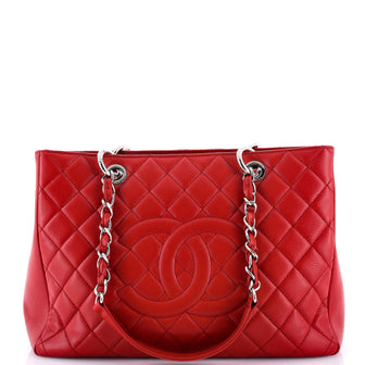 Chanel Grand Shopping Tote Quilted Caviar