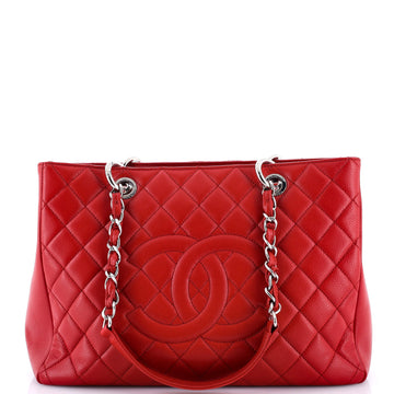 Chanel Grand Shopping Tote Quilted Caviar