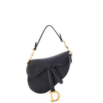 Christian Dior Saddle Handbag Leather Mini