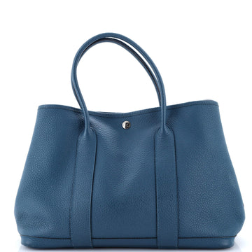 Hermes Garden Party Tote Leather with Printed Interior 36