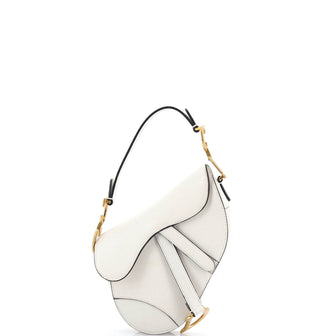 Christian Dior Saddle Handbag Leather Mini