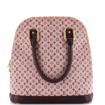 Louis Vuitton Alma Handbag Mini Lin Haut