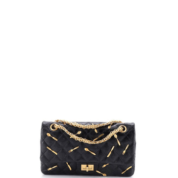 Chanel Brasserie Charms Reissue 2.55 Flap Bag Quilted Calfskin 225