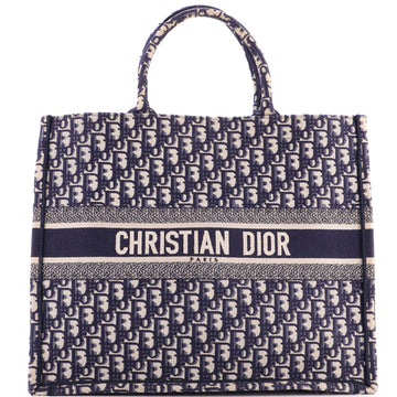 Christian Dior Book Tote Oblique Canvas Large