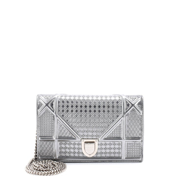 Christian Dior Diorama Flap Bag Cannage Embossed Calfskin Mini