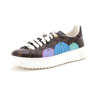 Louis Vuitton Women's Time Out Sneakers Yayoi Kusama Pumpkins Monogram Canvas