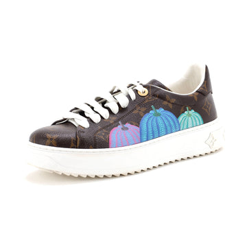 Louis Vuitton Women's Time Out Sneakers Yayoi Kusama Pumpkins Monogram Canvas