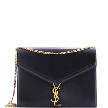 Saint Laurent Cassandra Chain Shoulder Bag Leather Medium