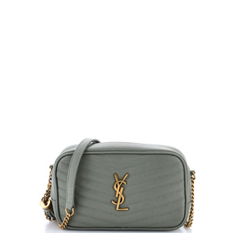 Saint Laurent LouLou Crossbody Bag Matelasse Chevron Leather Mini
