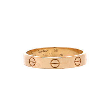 Cartier Love Wedding Band Ring 18K Yellow Gold