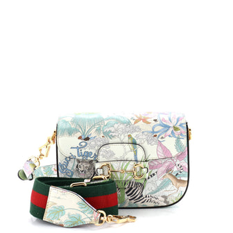 Gucci Horsebit 1955 Shoulder Bag Printed Leather Mini