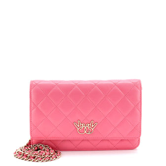 Chanel Emoticon Wallet on Chain Quilted Lambskin