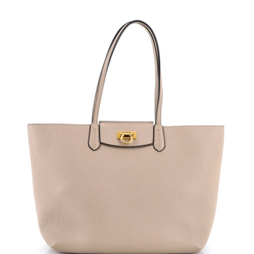 Salvatore Ferragamo Gancini Travel Tote Leather Medium