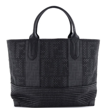 Fendi Open Tote Zucca Woven Coated Canvas Large