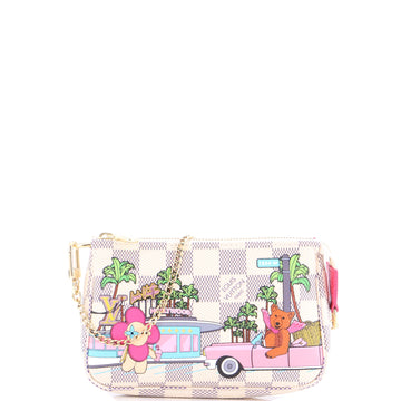 Louis Vuitton Pochette Accessoires Limited Edition Vivienne Xmas Damier Mini