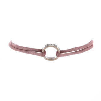 Cartier Charity Love Cord Bracelet Silk Cord with 18K White Gold