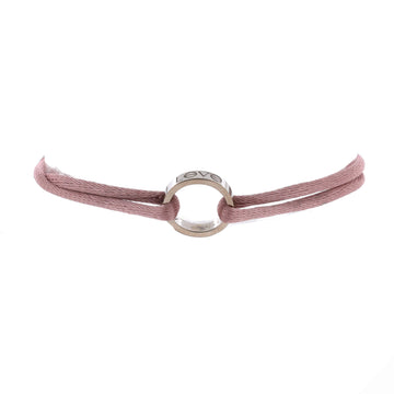 Cartier Charity Love Cord Bracelet Silk Cord with 18K White Gold