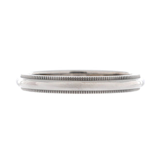 Tiffany & Co. Classic Milgrain Band Ring Platinum 3mm