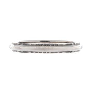 Tiffany & Co. Classic Milgrain Band Ring Platinum 3mm