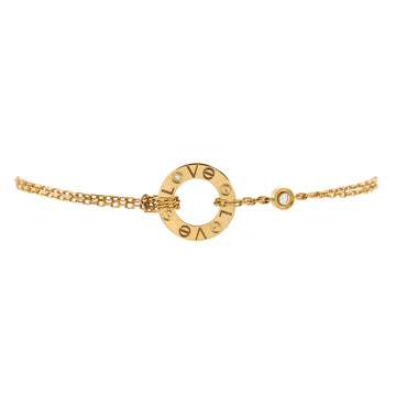 Cartier 2 Diamonds Love Bracelet 18K Yellow Gold with Diamonds