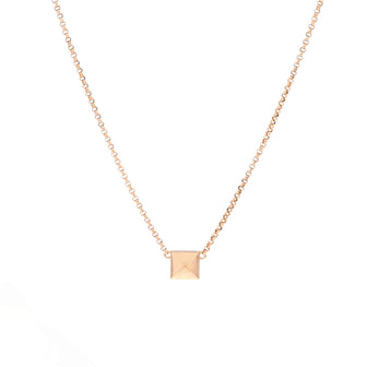 Hermes Clou d'H Pendant Necklace 18K Rose Gold
