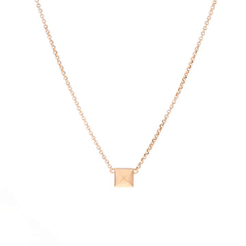 Hermes Clou d'H Pendant Necklace 18K Rose Gold