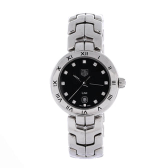 Tag Heuer Link Quartz Watch Stainless Steel with Diamond Markers 29