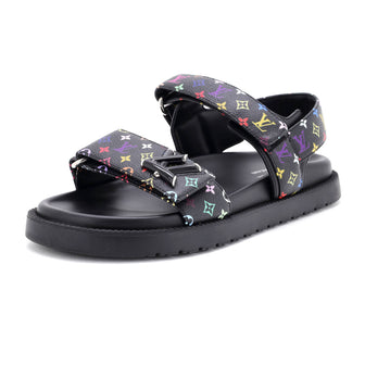 Louis Vuitton Women's x Takashi Murakami Sunset Comfort Flat Sandals Monogram Multicolor