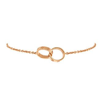 Cartier Love Interlocking Bracelet 18K Rose Gold