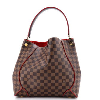 Louis Vuitton Caissa Hobo Damier with Leather