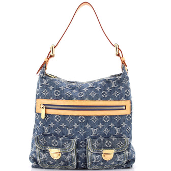 Louis Vuitton Baggy Handbag Denim GM