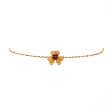 Van Cleef & Arpels Frivole Bracelet 18K Rose Gold with Ruby Mini