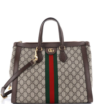 Gucci Ophidia Top Handle Tote GG Coated Canvas Medium