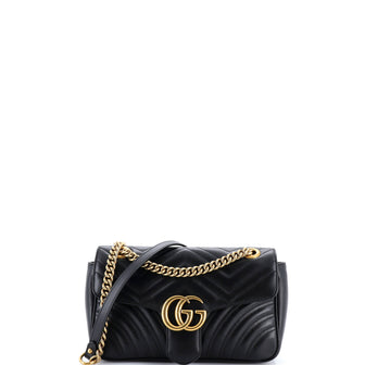 Gucci GG Marmont Flap Bag Matelasse Leather Small