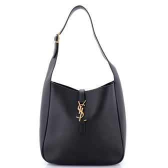 Saint Laurent Le 5 a 7 Supple Hobo Leather Small
