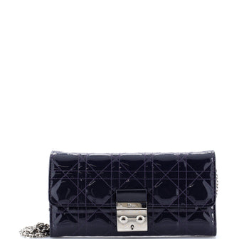 Christian Dior Miss Dior Croisiere Wallet on Chain Cannage Quilt Patent