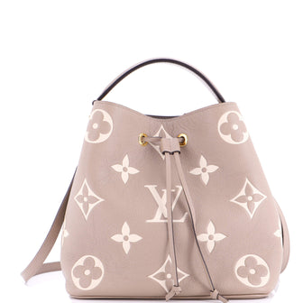 Louis Vuitton NeoNoe Handbag Bicolor Monogram Empreinte Giant MM