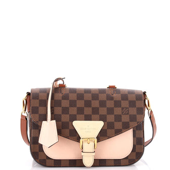 Louis Vuitton Beaumarchais Handbag Damier with Leather