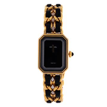 Chanel Premiere Rock Quartz Watch Plated Metal and Leather 20