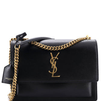 Saint Laurent Sunset Crossbody Bag Leather Medium