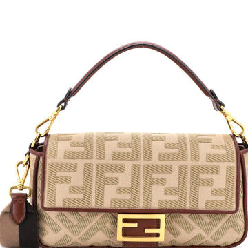 Fendi Baguette NM Bag Zucca Embroidered Canvas Medium