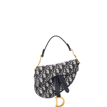 Christian Dior Saddle Handbag Oblique Canvas Mini